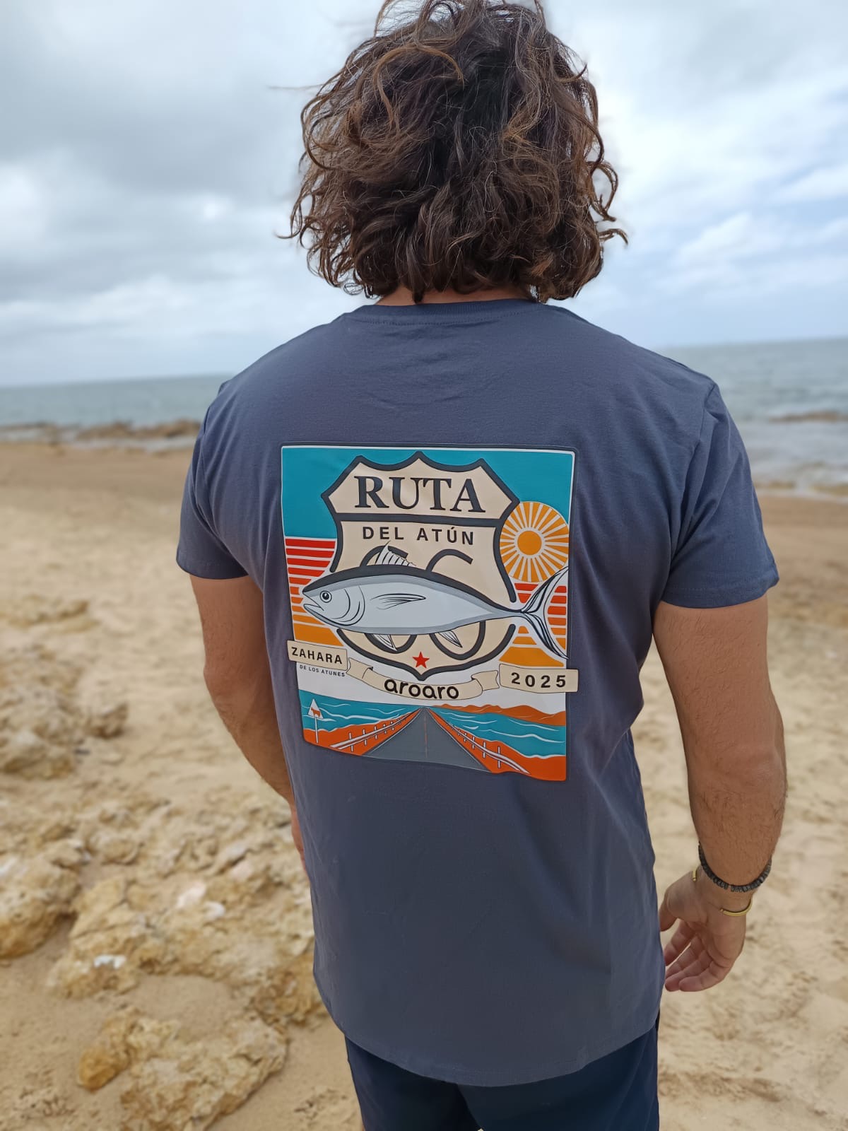 Camiseta "Ruta del Atún" Gris